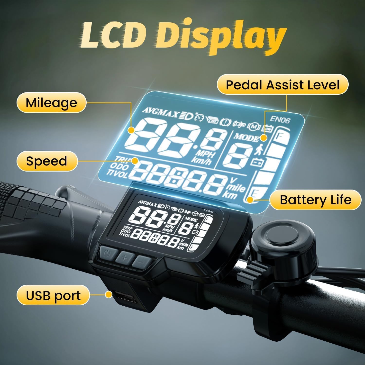 1000W Folding Electric Bike, 48V 20.8AH Large Removable Battery E-Bike, 30+MPH, 80 Miles Max Range, 20" Fat Tire Electric Bike for Adults, Adult Electric Bicycles for Commute