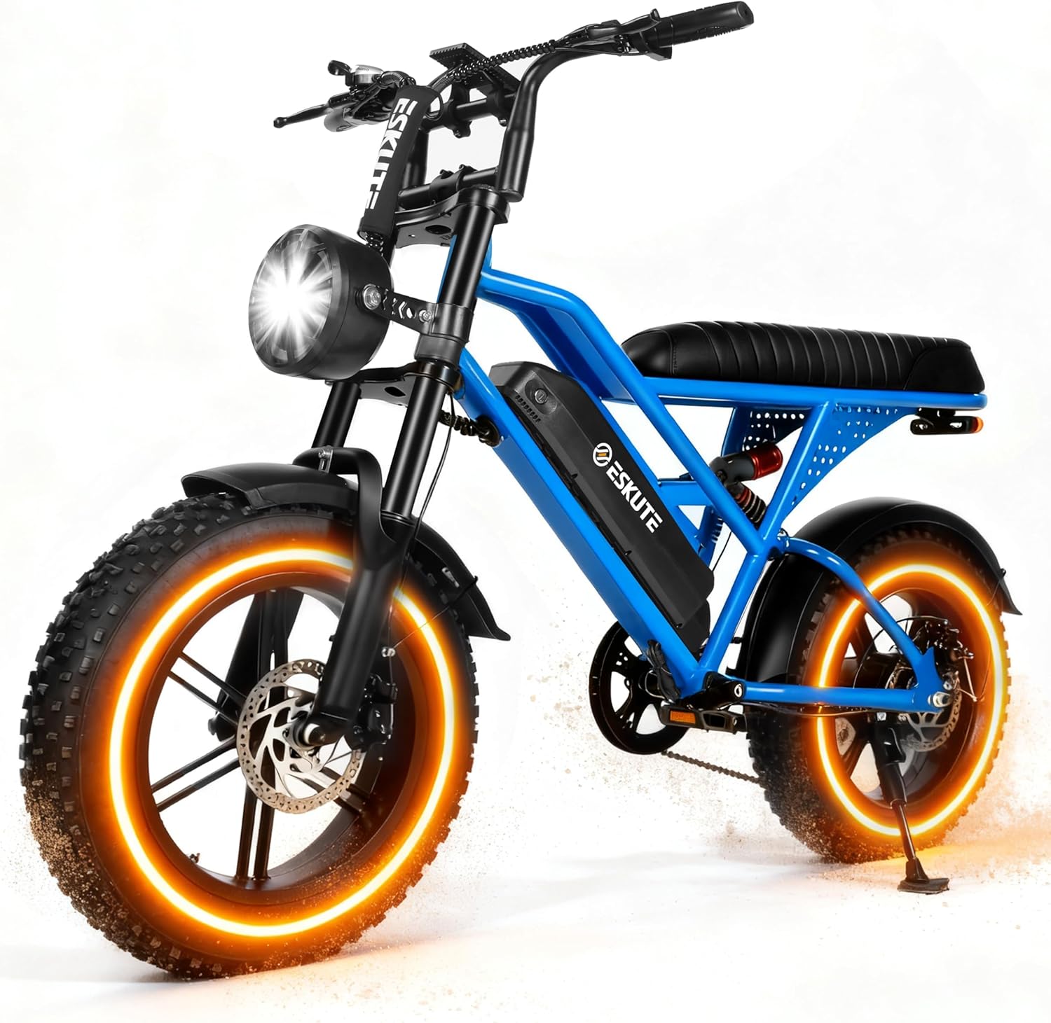 1500W Peak Electric Bike for Adults, 28MPH 48V 13Ah Removable Battery, 60 Mile Range, 16"x4.0" Fat Tire, 7-Speed E-Bike with Dual Suspension – Commuter Ebike for Men & Women