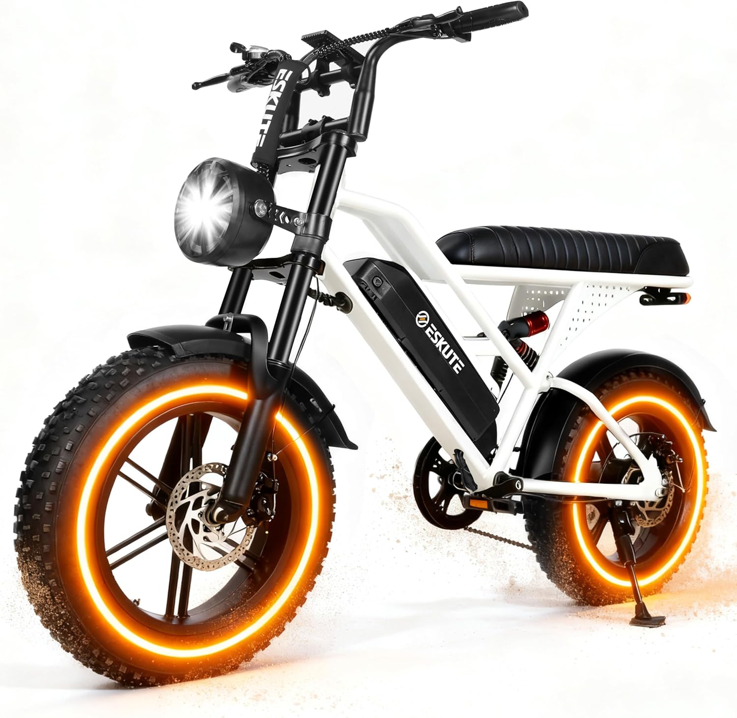 1500W Peak Electric Bike for Adults, 28MPH 48V 13Ah Removable Battery, 60 Mile Range, 16"x4.0" Fat Tire, 7-Speed E-Bike with Dual Suspension – Commuter Ebike for Men & Women