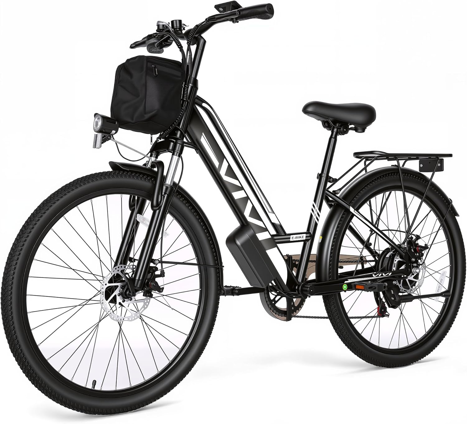 Vivi Electric Bike for Adults with 1000W Peak Motor, 26" Commuter Electric Bike, 22MPH Cruiser Ebikes with 48V Removable Battery, Up to 50 Miles, LCD-Display, 7 Speed, SGS Certified to UL2849