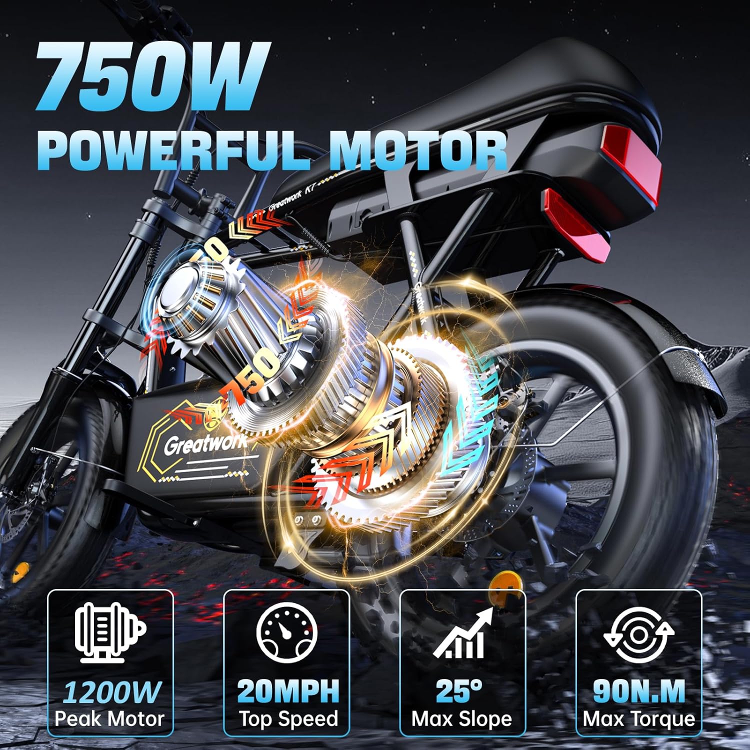 GREATWORK Peak 1200W/1500W Electric Scooter