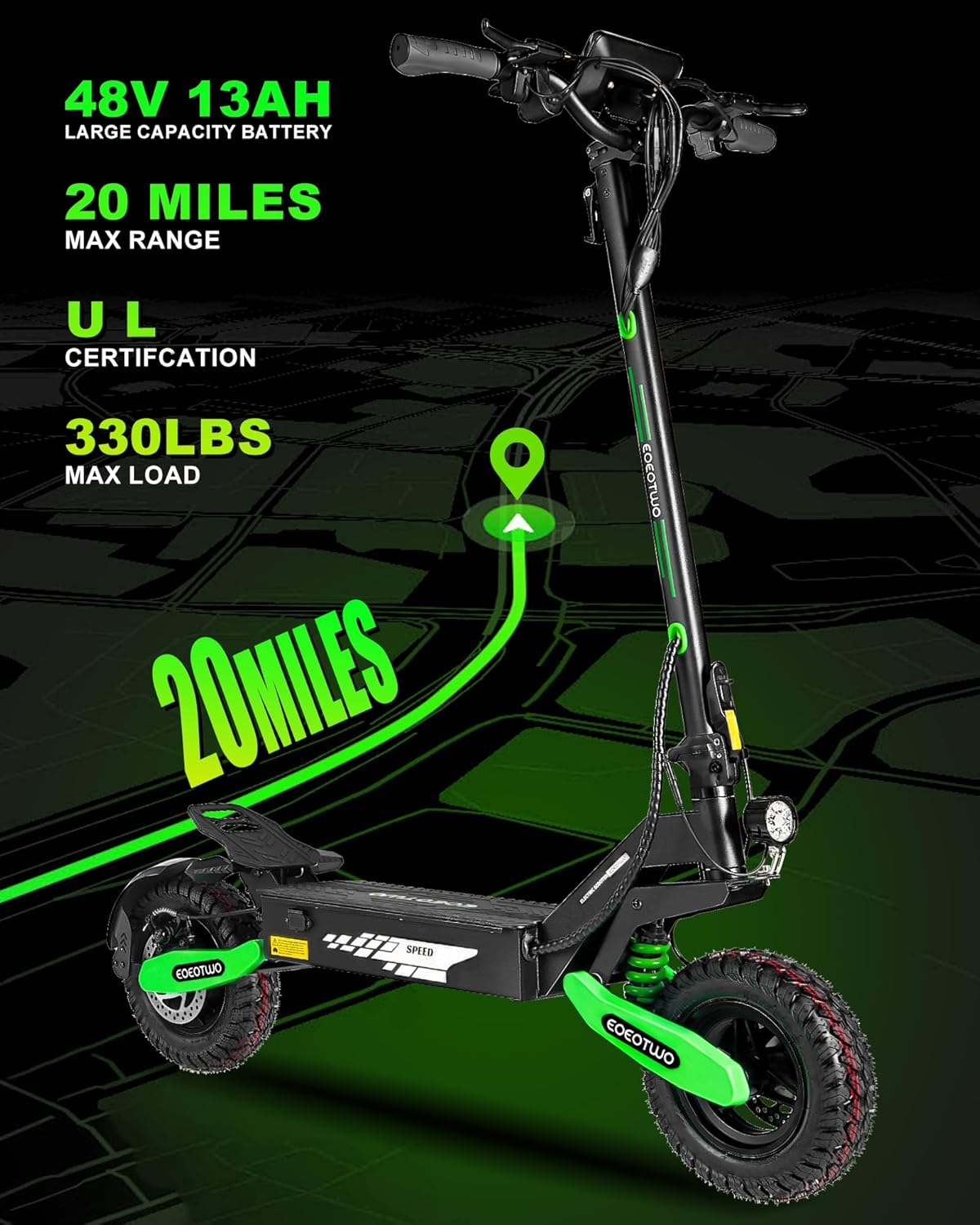 ‎EOEOTWO GT06 ‎1200W Electric Scooter
