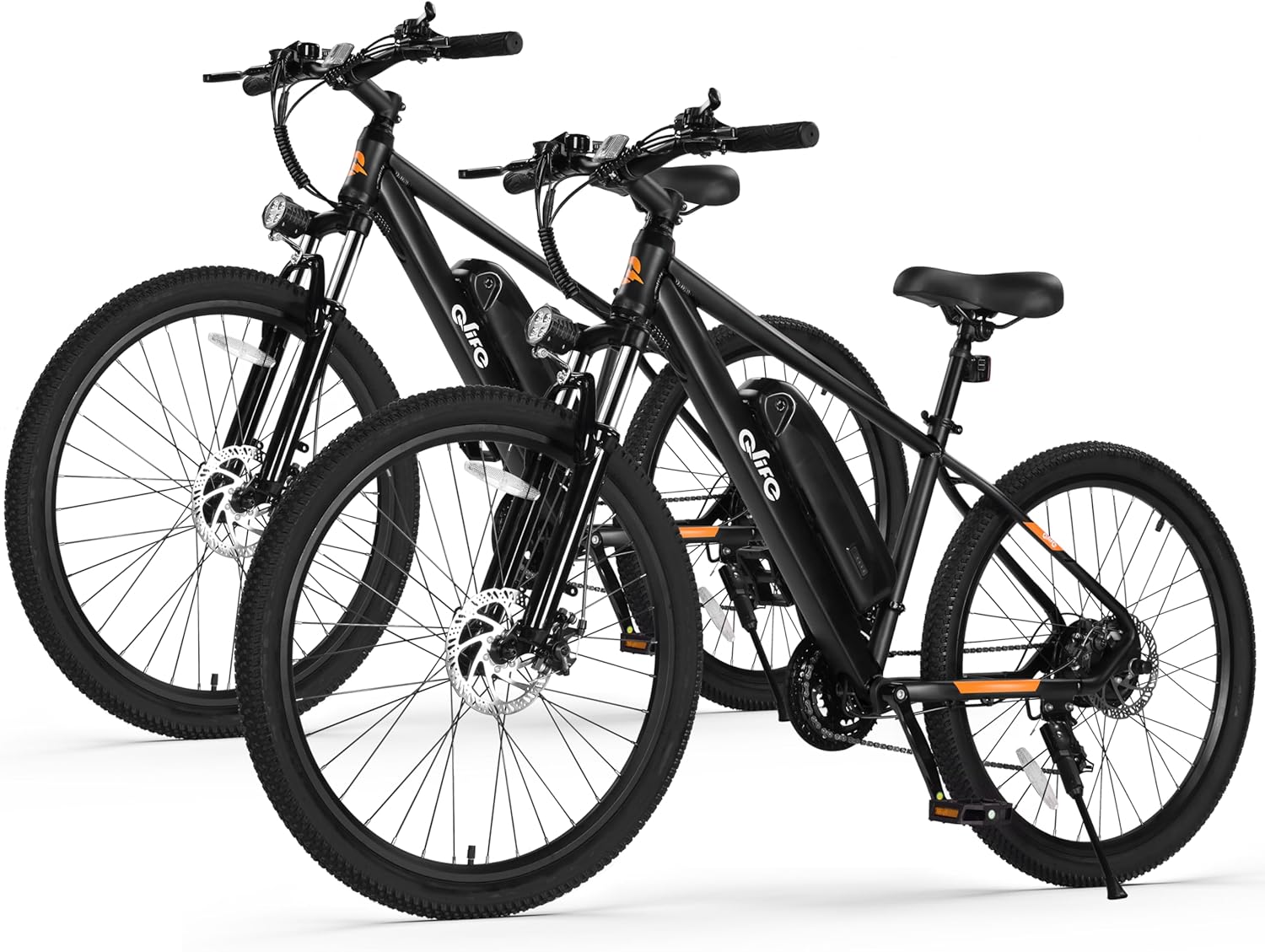 Qlife Racer Electric Bike for Adults - 21-Speed Mountain Lightweight Ebike with Peak 1000W/750W 25MPH/22MPH Brushless Motor, 375Wh Removable Battery, 26X2.1 Tire Step Over E-MTB, Up to 40 Miles