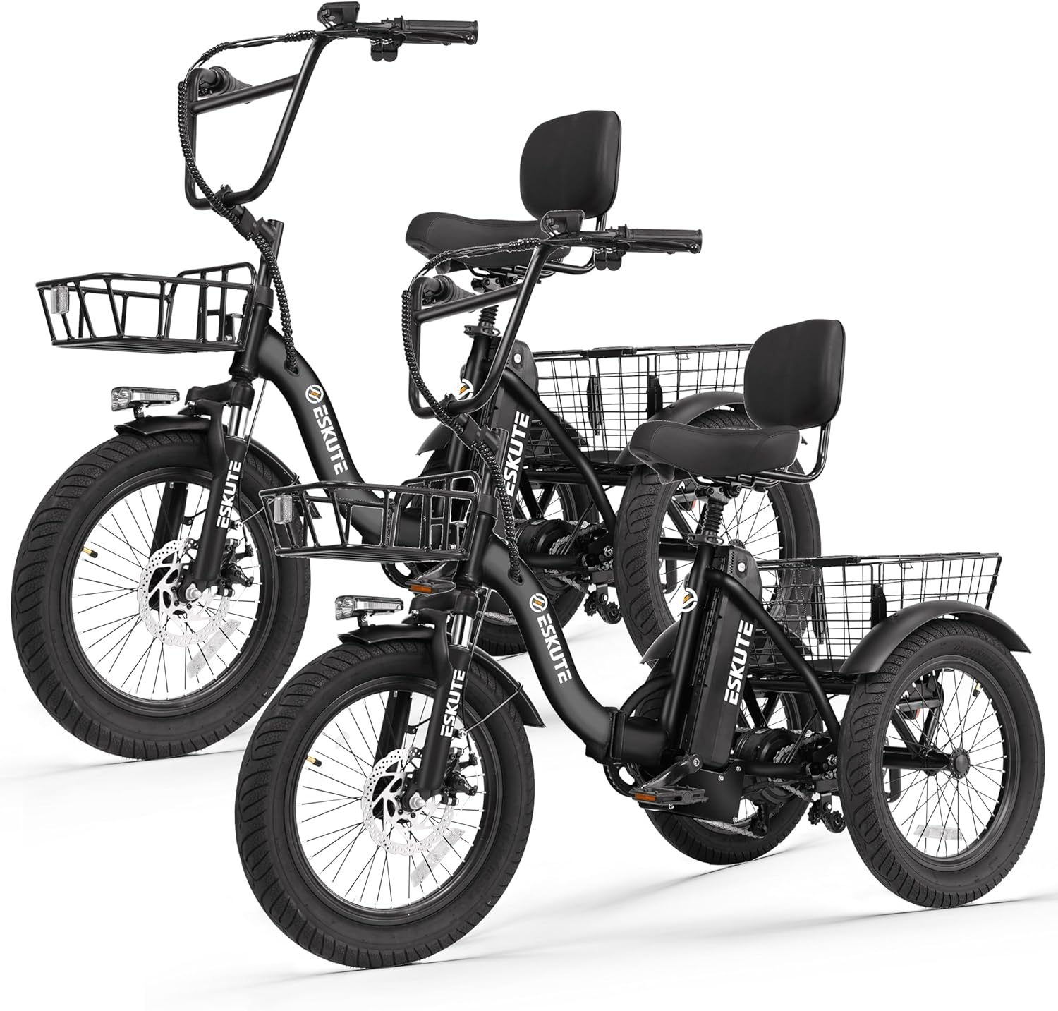 Adults Electric Trike Bike, 1200W Peak Motor & 499.2Wh Removable Battery,18x3.0 Fat Tire Foldable 3-Wheel E-Bike with Step-Thru Design, Up to 55 Miles, Gift for Parents