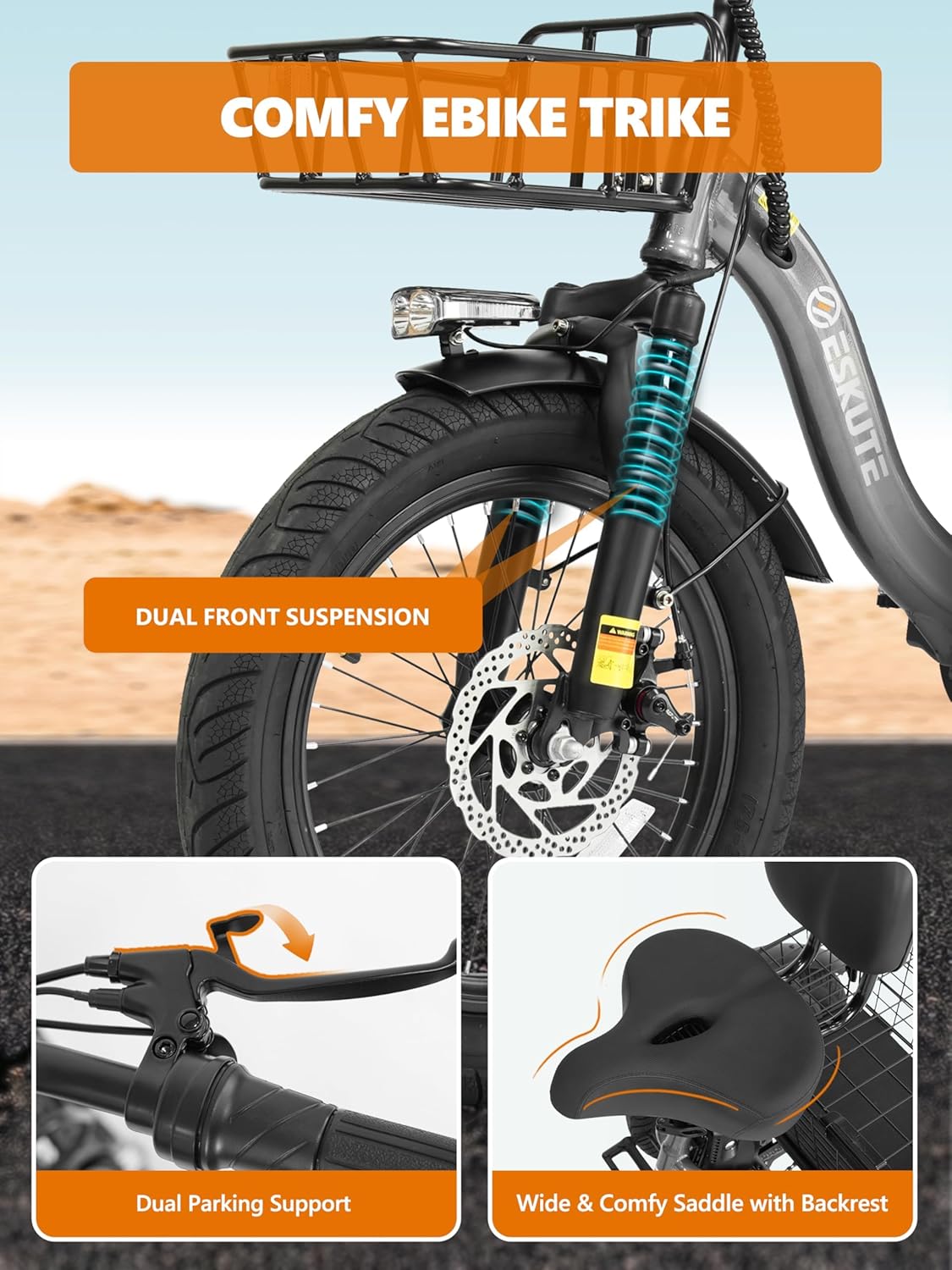 Adults Electric Trike Bike, 1200W Peak Motor & 499.2Wh Removable Battery,18x3.0 Fat Tire Foldable 3-Wheel E-Bike with Step-Thru Design, Up to 55 Miles, Gift for Parents