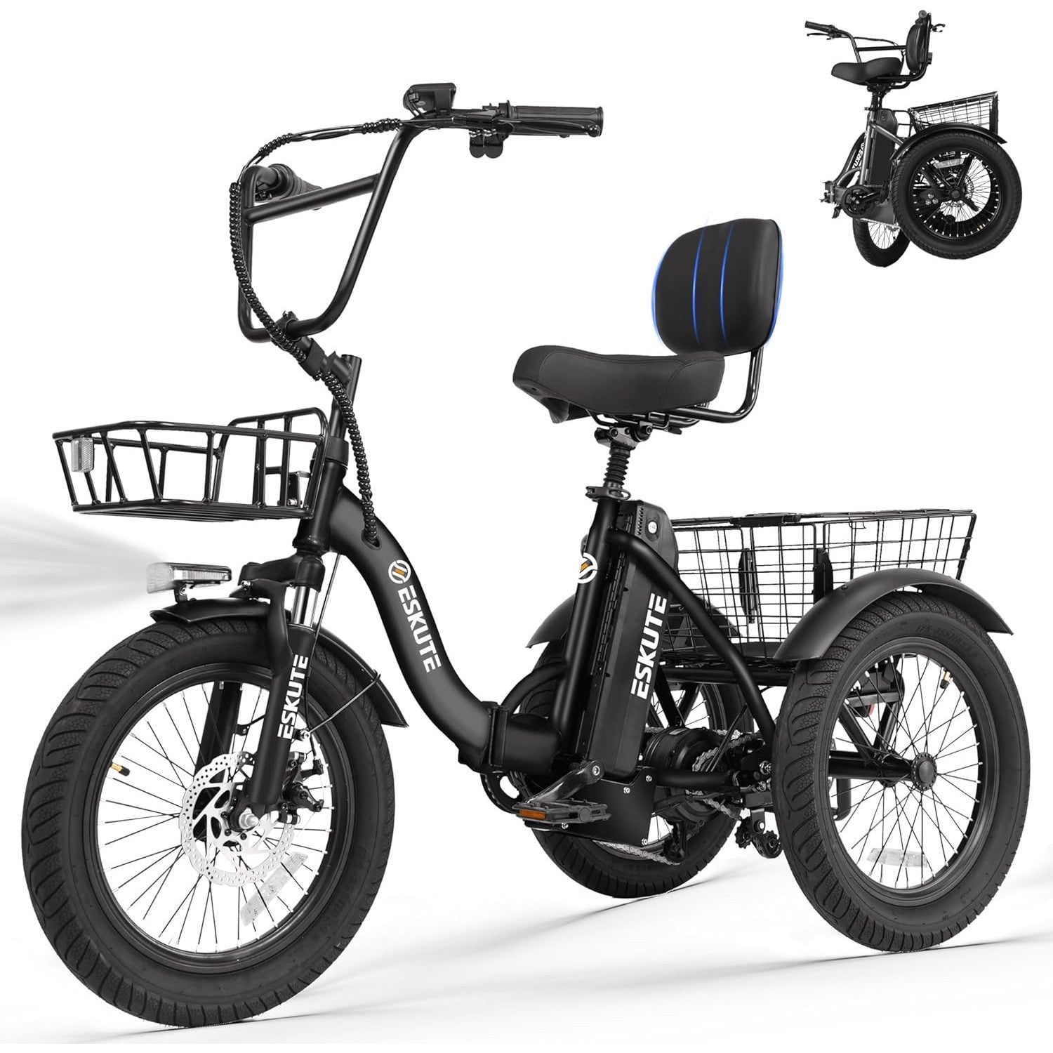 Elecby T300 Adults Electric Trike Bike