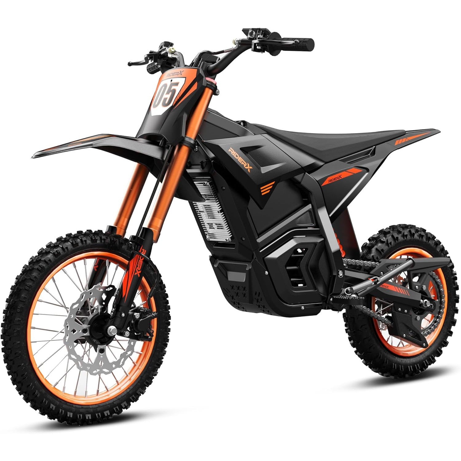 Electric Dirt Bike for Adults Teens, 3000W Brushless 220Nm Motor - 45° Slope, 38 MPH, 48V/23.5Ah Removable Battery, Dual Hydraulic Brakes & Full Suspension Electric Motorcycle for 13+