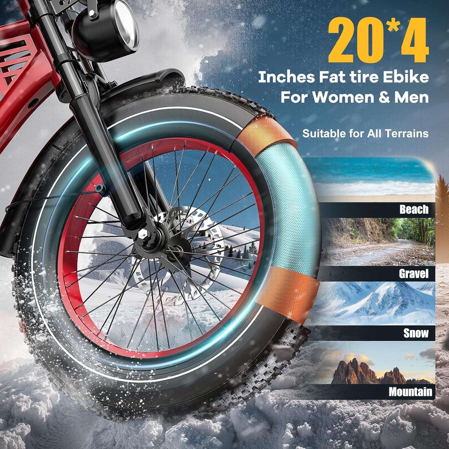 ES2 Max Electric Bike, 22.5 Ah Super Battery Ebike, Peak 1160W Premium Power Motor Ebikes, Up to 32MPH and 100 Miles, 7-Speed 20" Fat Tire All Terrain Electric Bike for Adults UL 2849 Certified